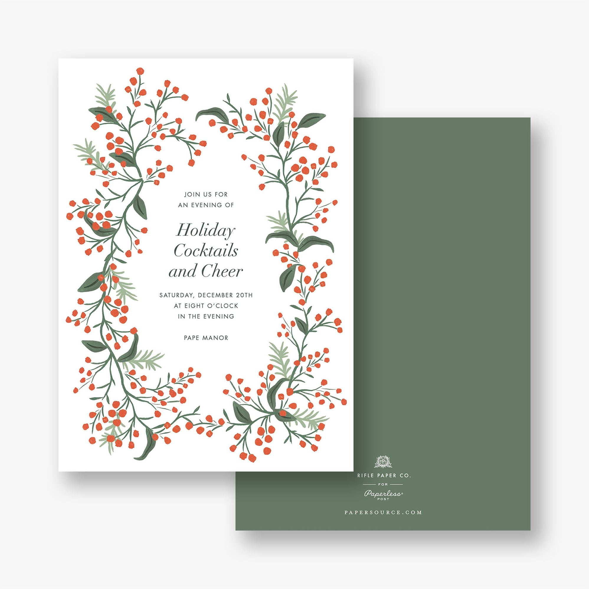 Winterberry Holiday Party Invitation