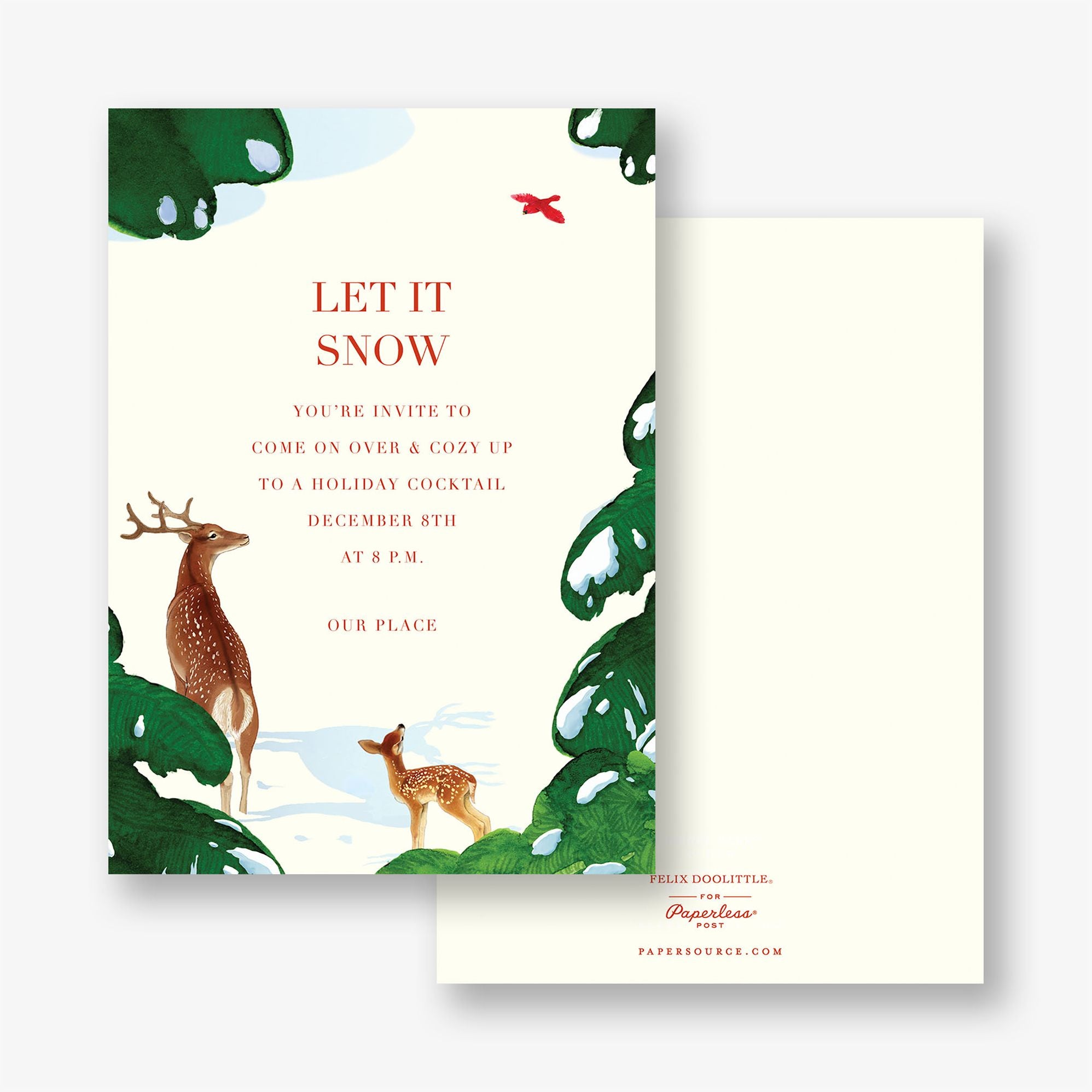 Winter Friends Holiday Party Invitation
