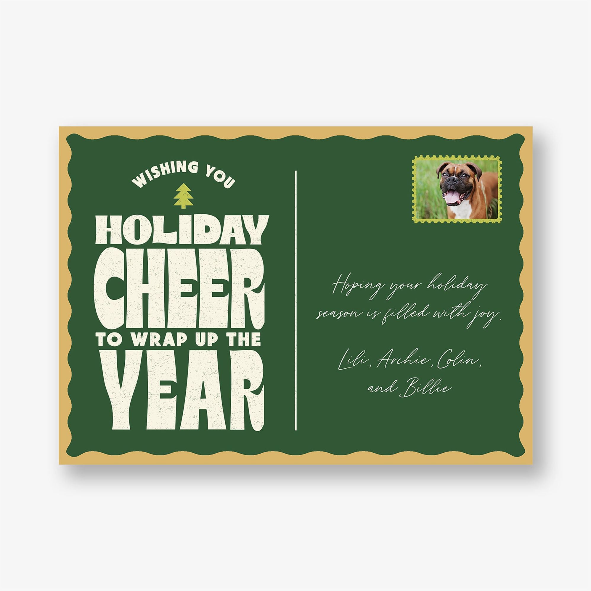Postage Holiday Photo Card