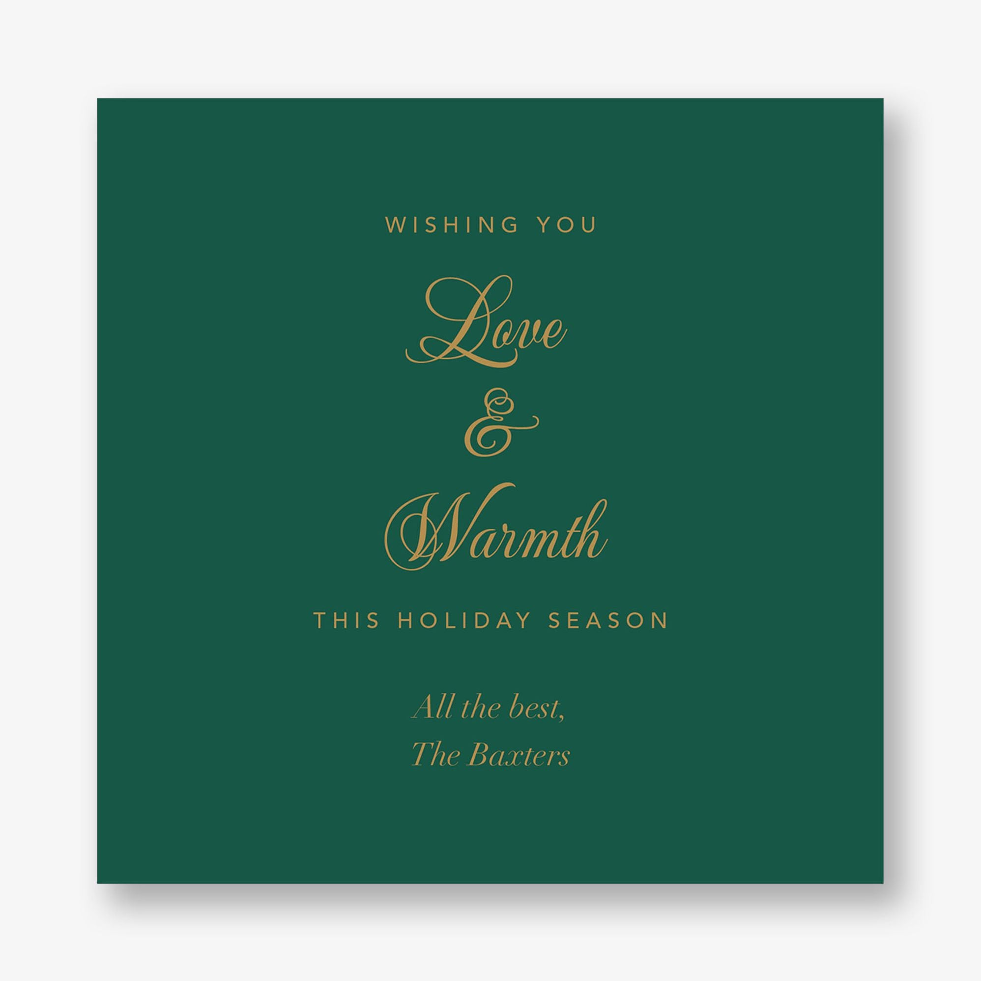 Jeweled Wreath Holiday Photo Card