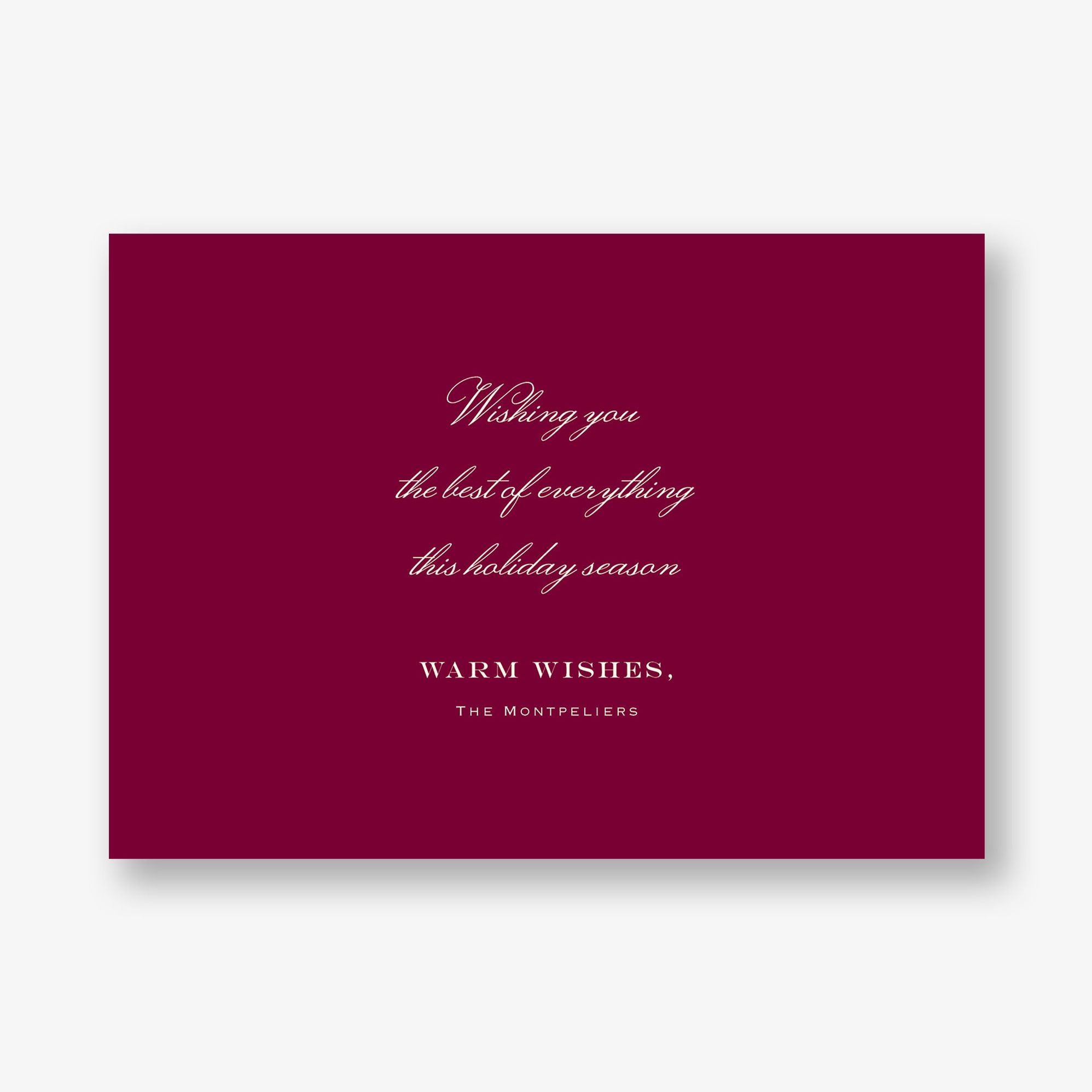 Garnet Tile Frame Holiday Photo Card