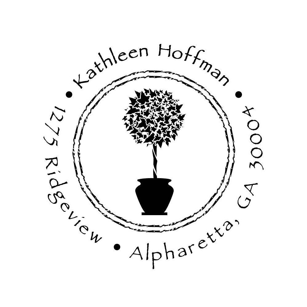 Topiary Circle Custom Stamp and Stamp Tool