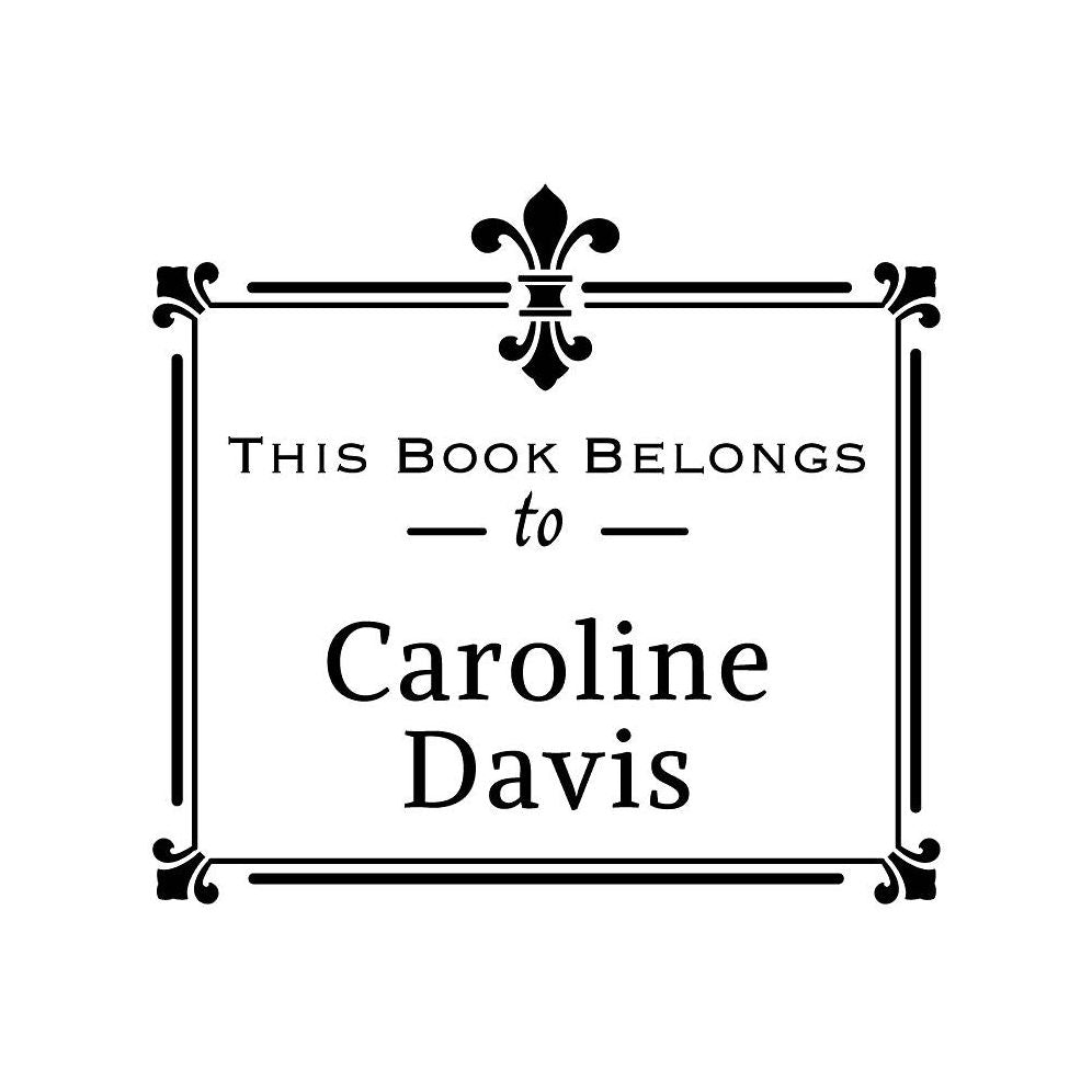 Fleur-de-Lis Book Custom Stamp