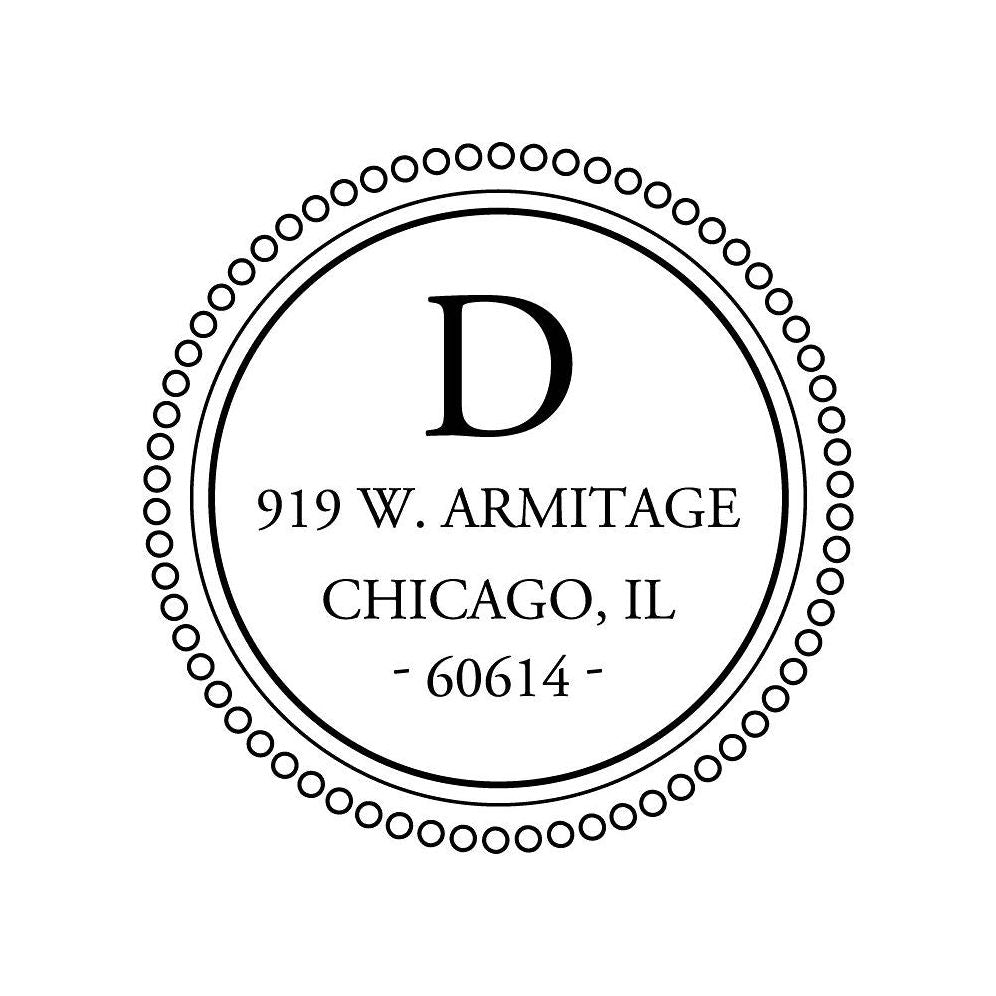 Pearl Border Custom Stamp and Stamp Tool