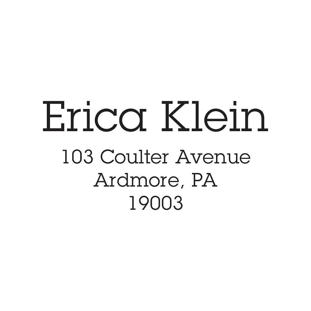 Bold Type Modern Custom Stamp and Stamp Tool