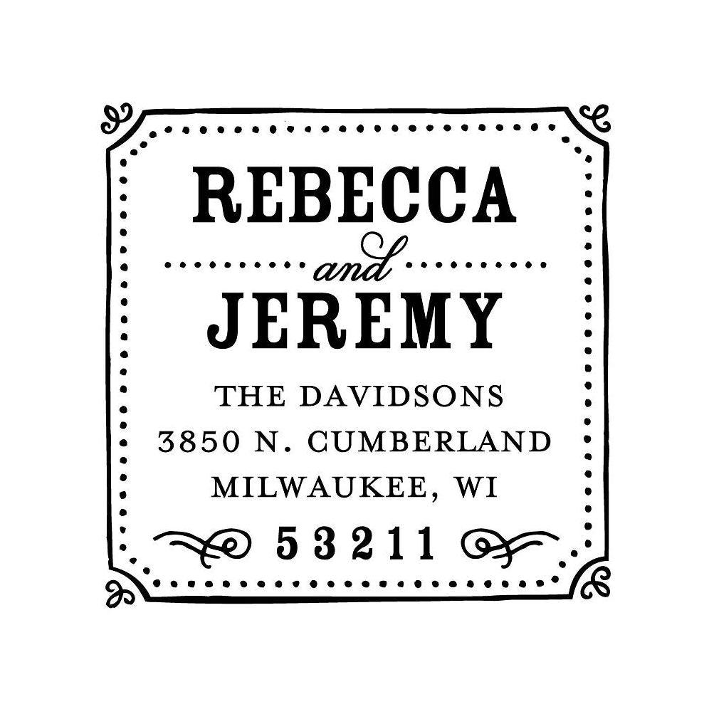 Wedding Chalkboard Custom Stamp and Stamp Tool