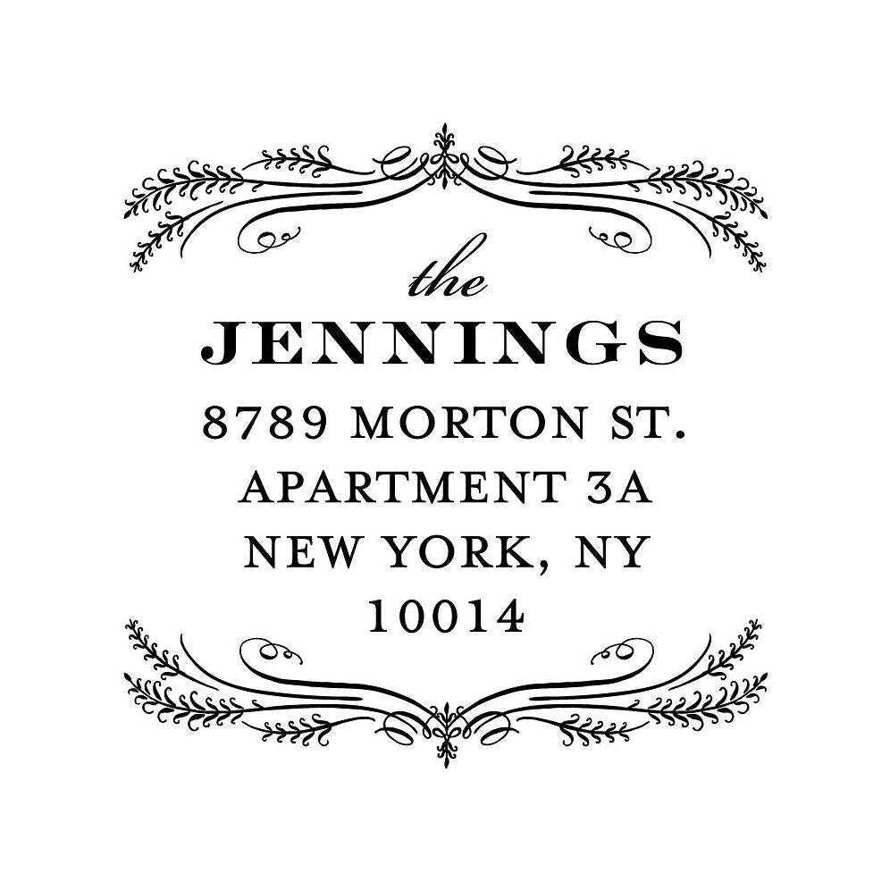 Elegant Laurel Custom Stamp and Stamp Tool