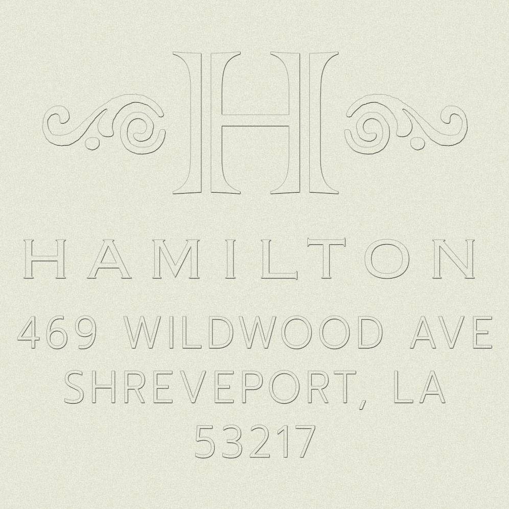 Initial Scrolls Custom Embosser Plate