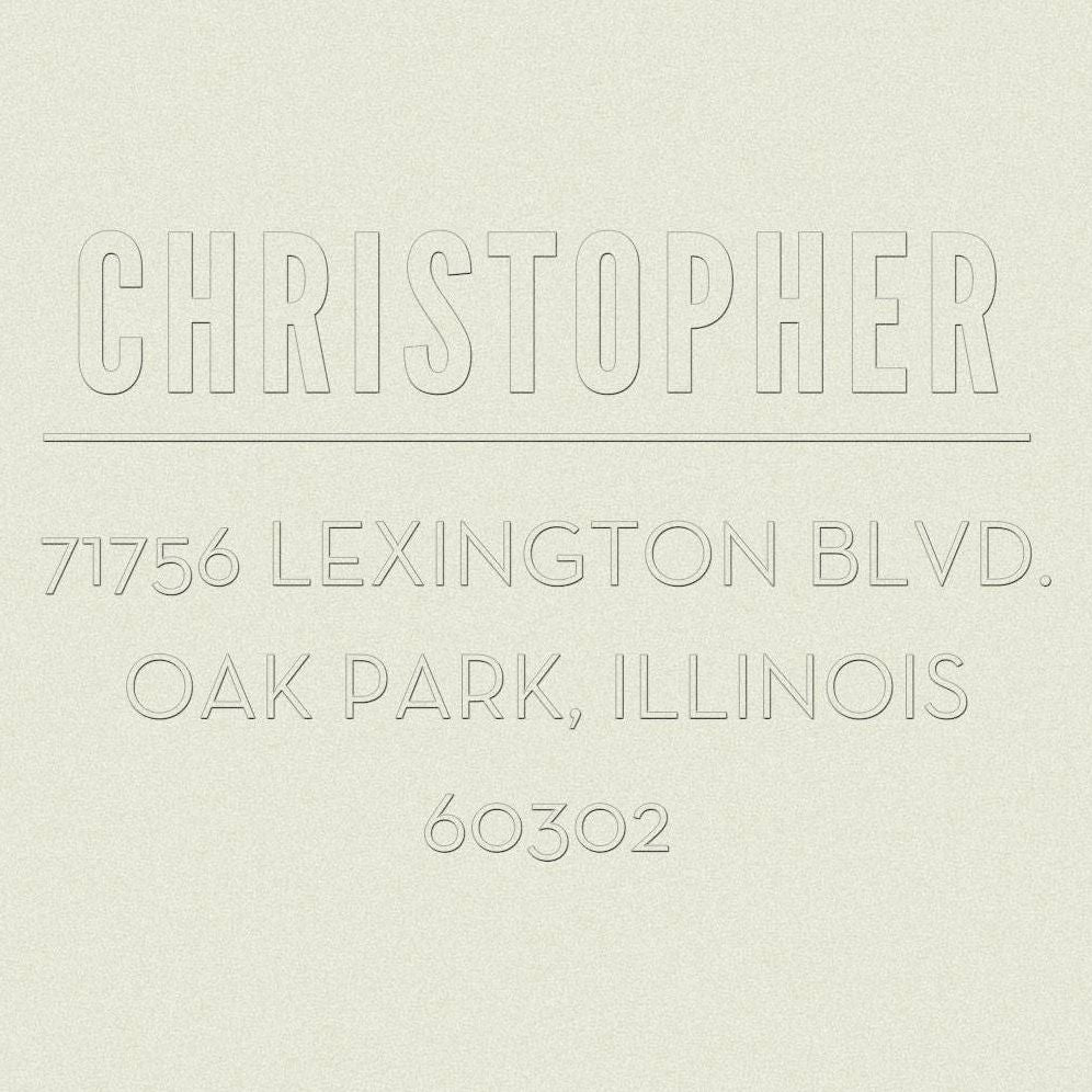 Upper Rule Custom Embosser Plate