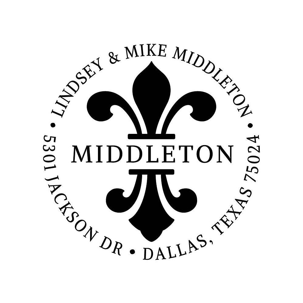 Fleur De Lis Custom Stamp and Stamp Tool