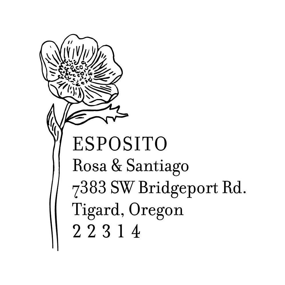 Wildflower Custom Stamp and Stamp Tool