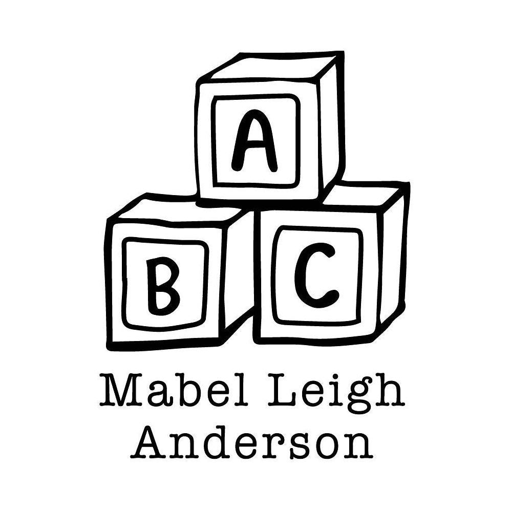 Building Blocks Custom Stamp