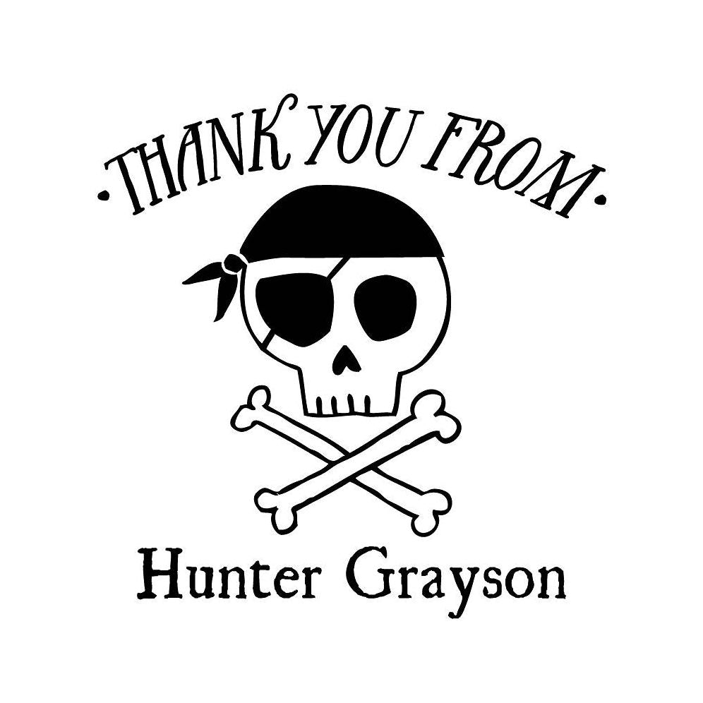 Pirate Thank You Custom Stamp and Stamp Tool