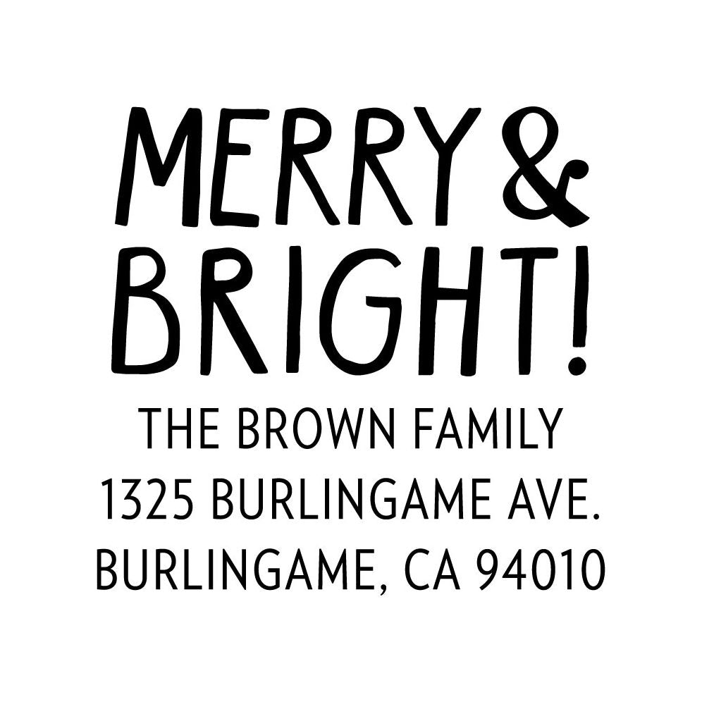 Merry & Bright Custom Stamp and Stamp Tool