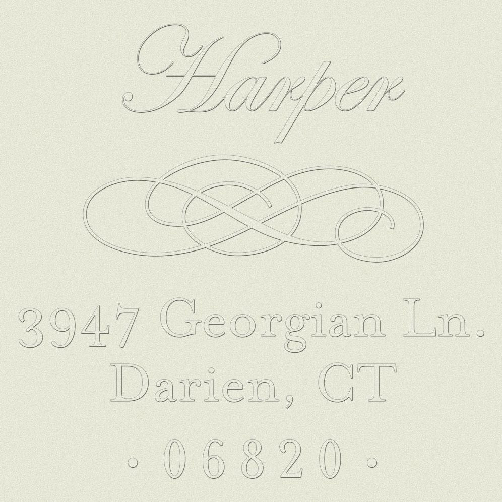 Pearl Border Custom Embosser Plate with Embossing Tool