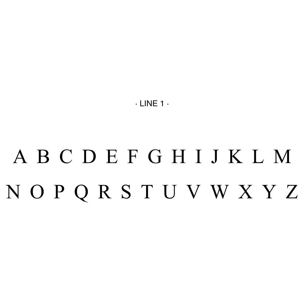 Times Monogram Letterhead Custom Embosser Plate with Embossing Tool