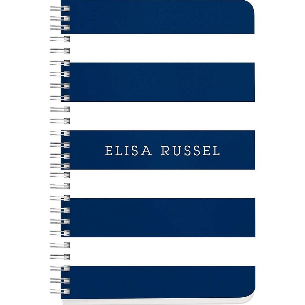 Navy Stripes Custom Journal