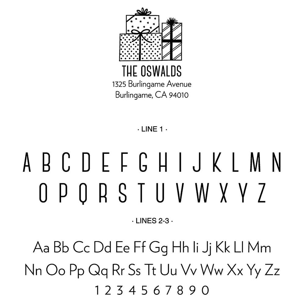 Stack of Presents Custom Stamp