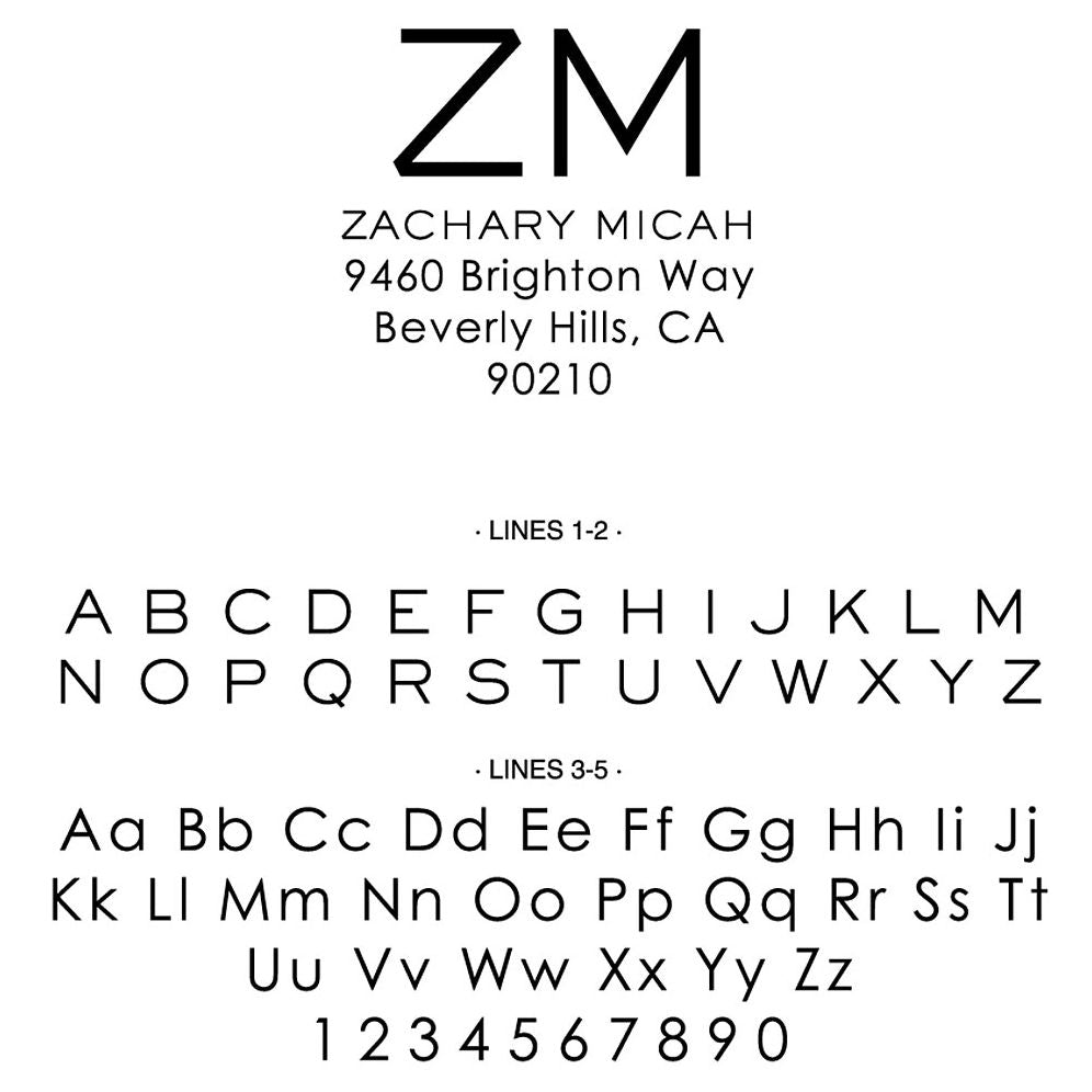 Initials Custom Stamp