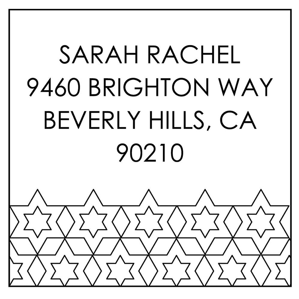 Geometric Star Custom Stamp