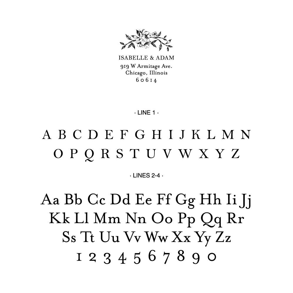 Dogwood Blossom Custom Stamp