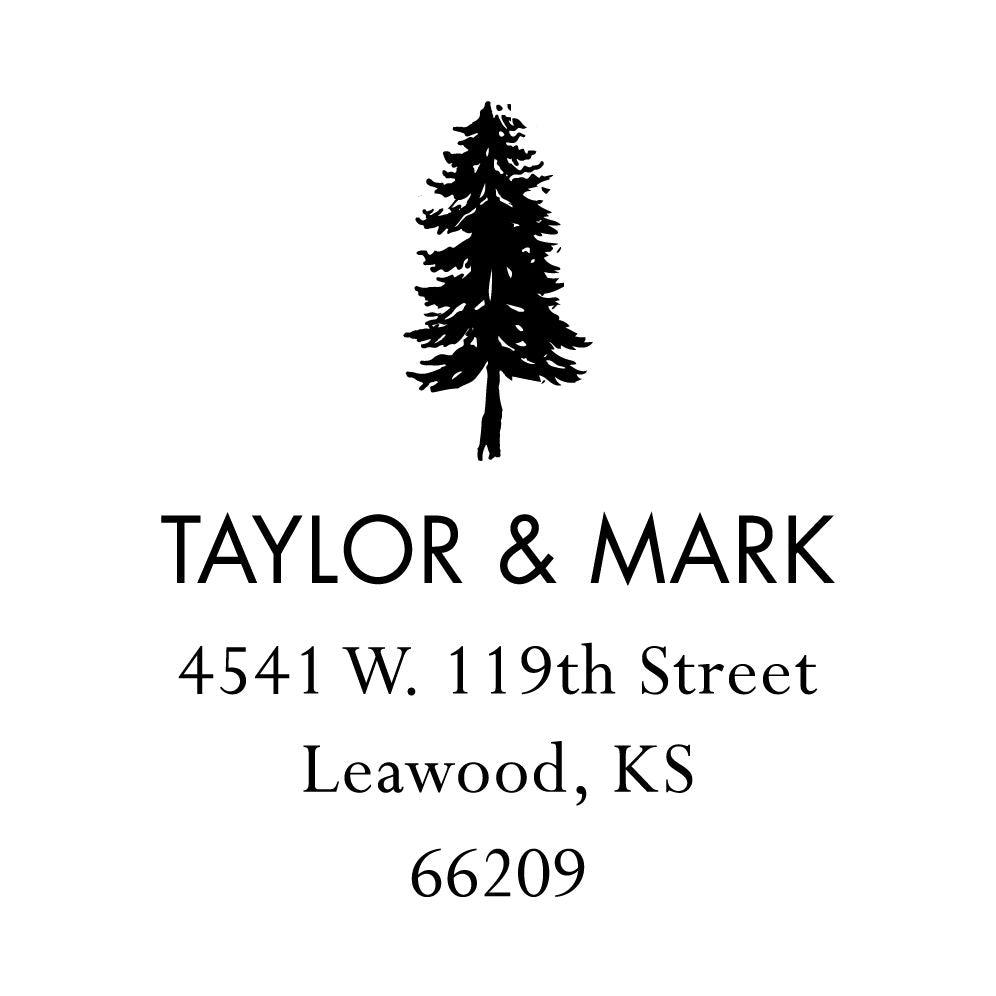 Mountainscape Custom Stamp