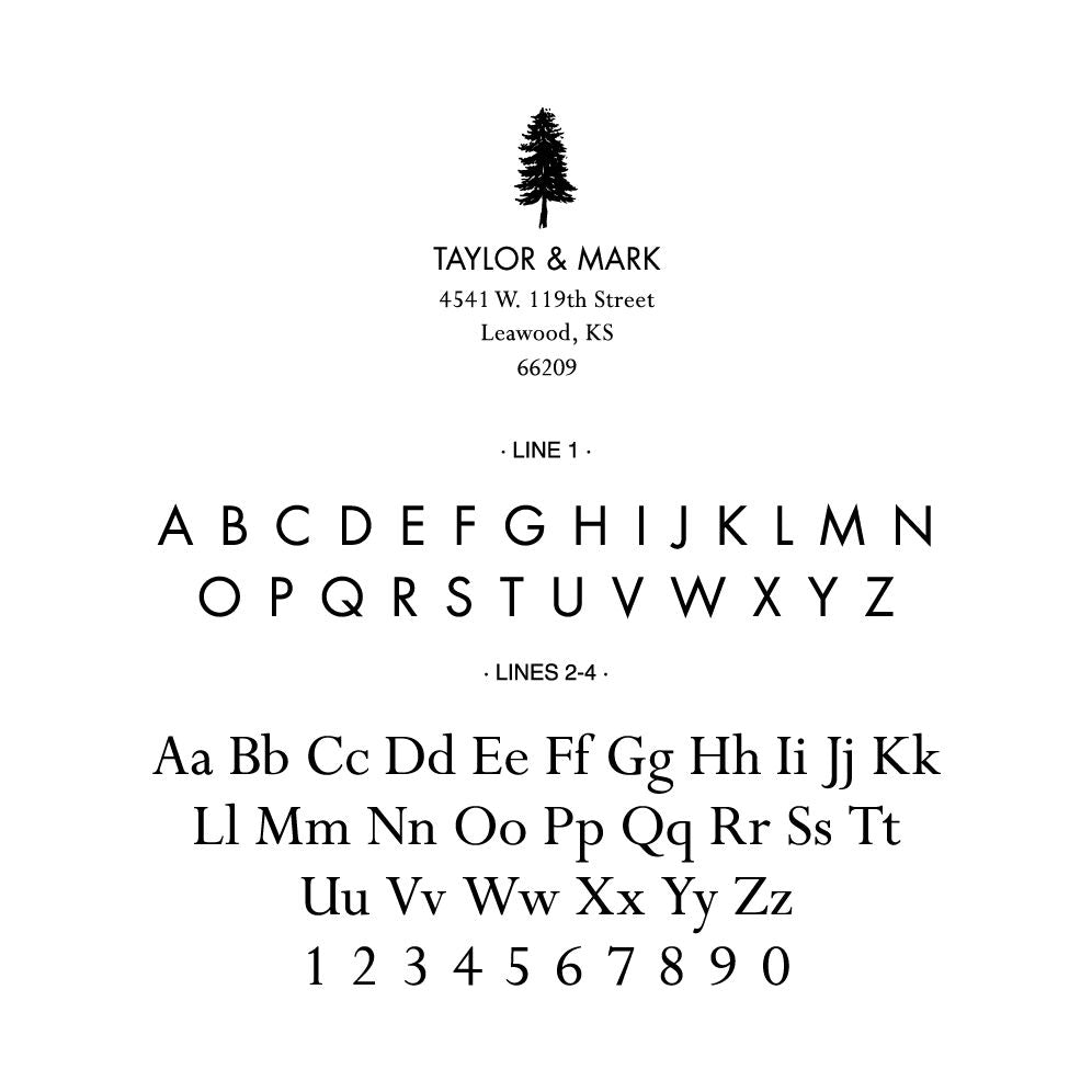 Mountainscape Custom Stamp