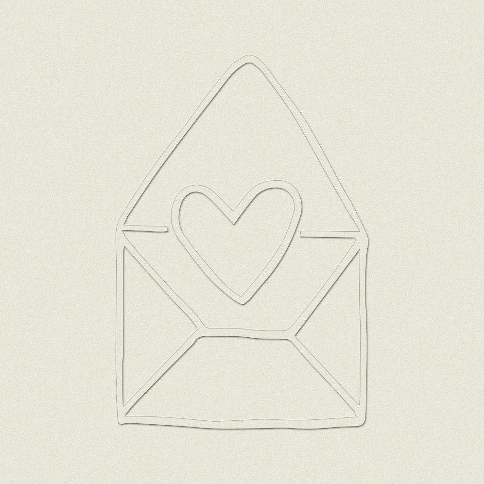 Love Letter Embosser Plate with Embossing Tool