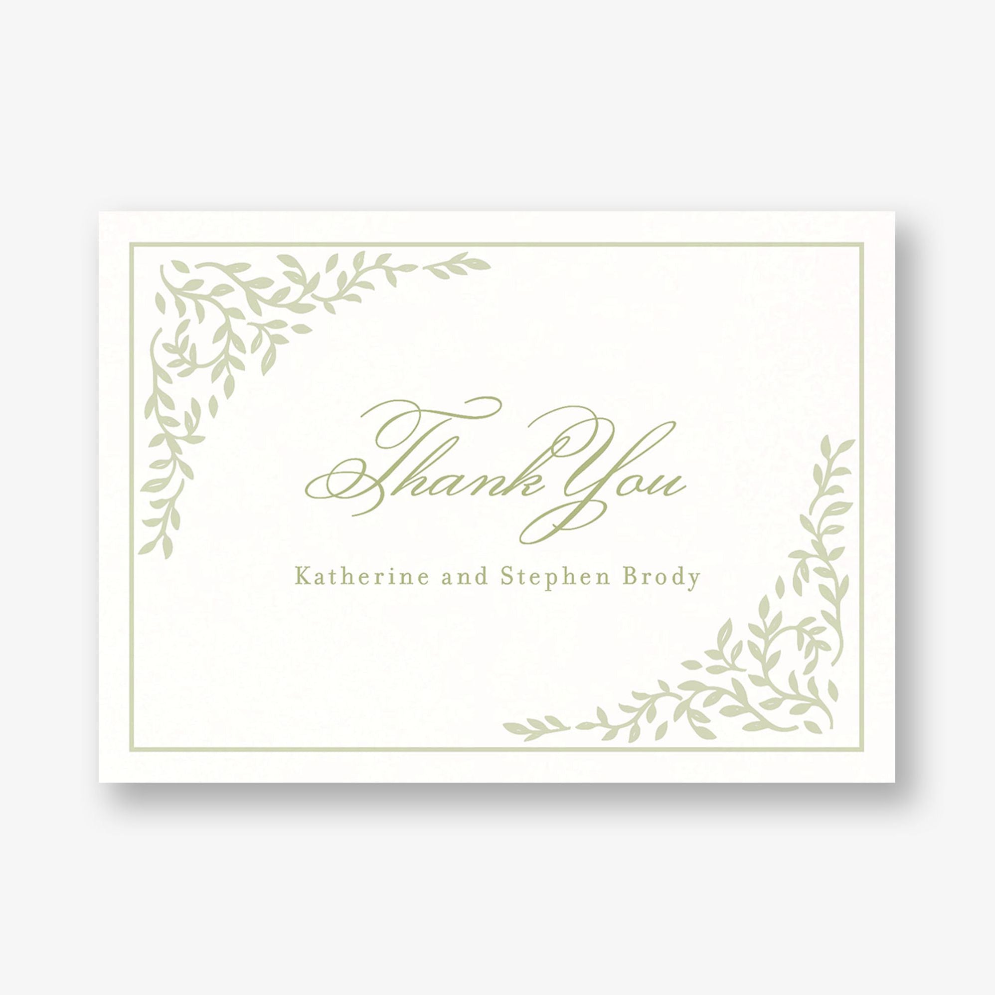Trellis Vines Thank You Card
