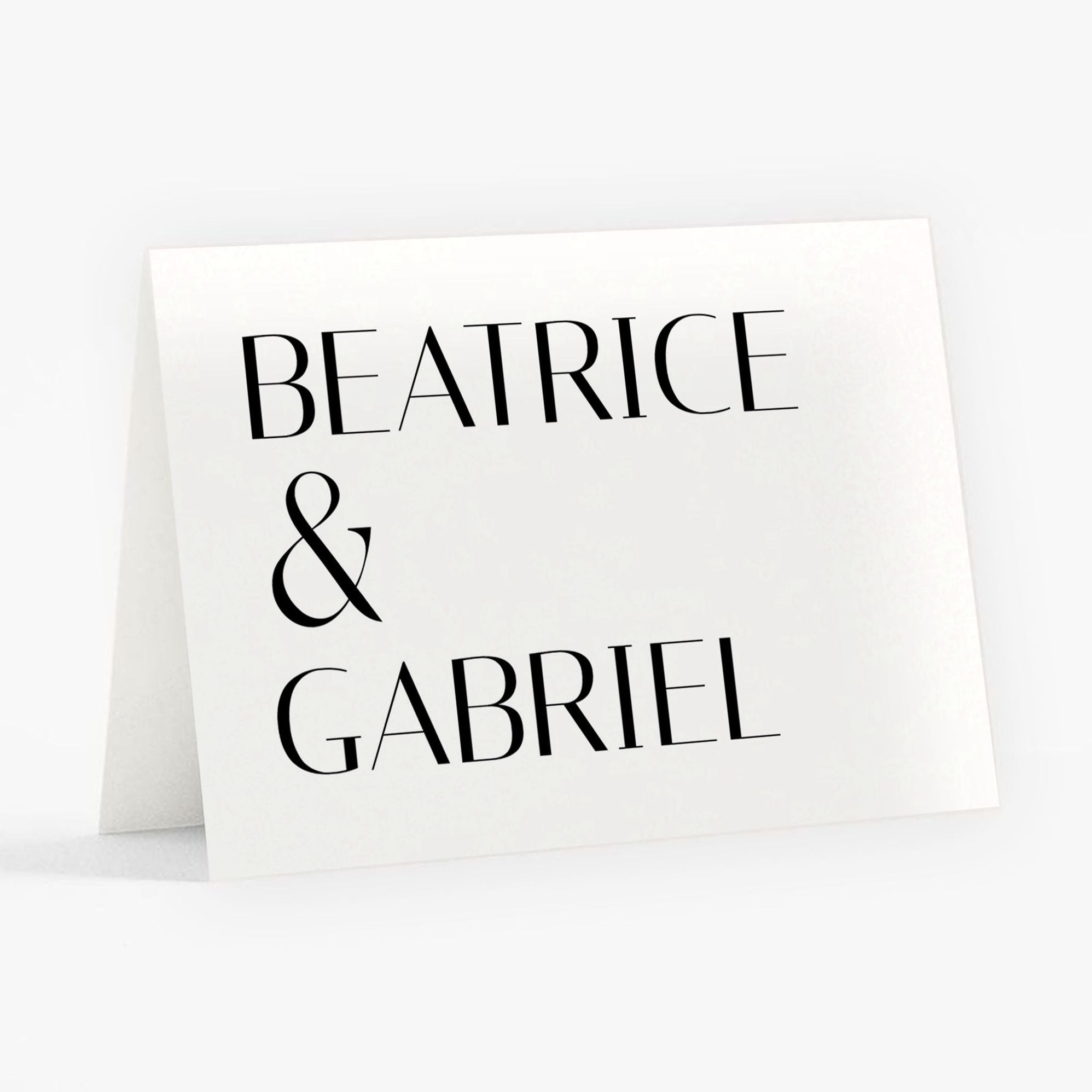 Stacked Deco Type Stationery Card