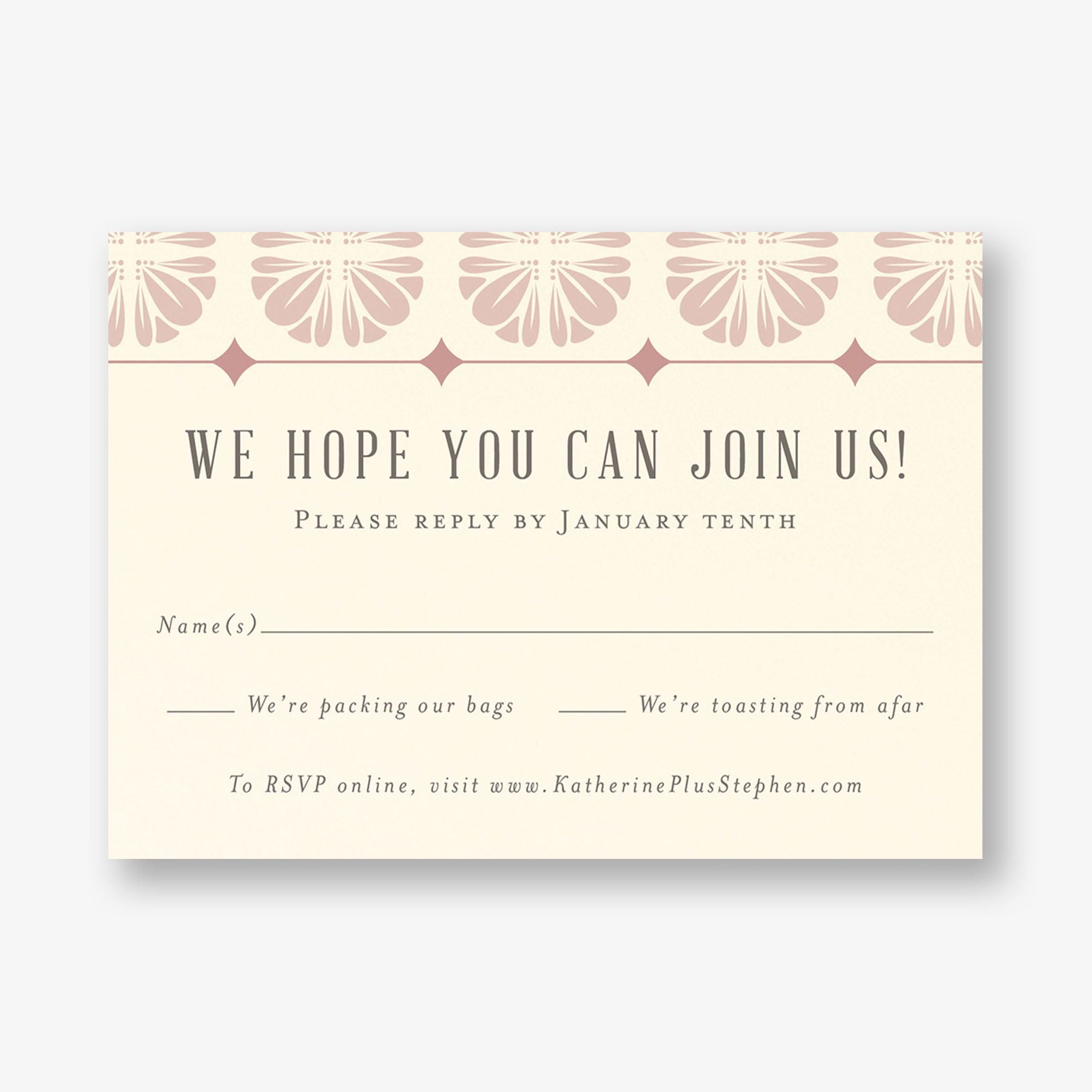 Scalloped Tile Response Card