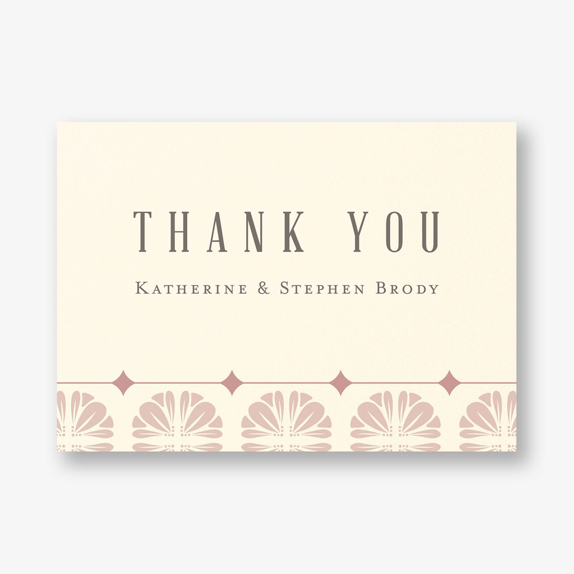 Scalloped Tile Thank You Card