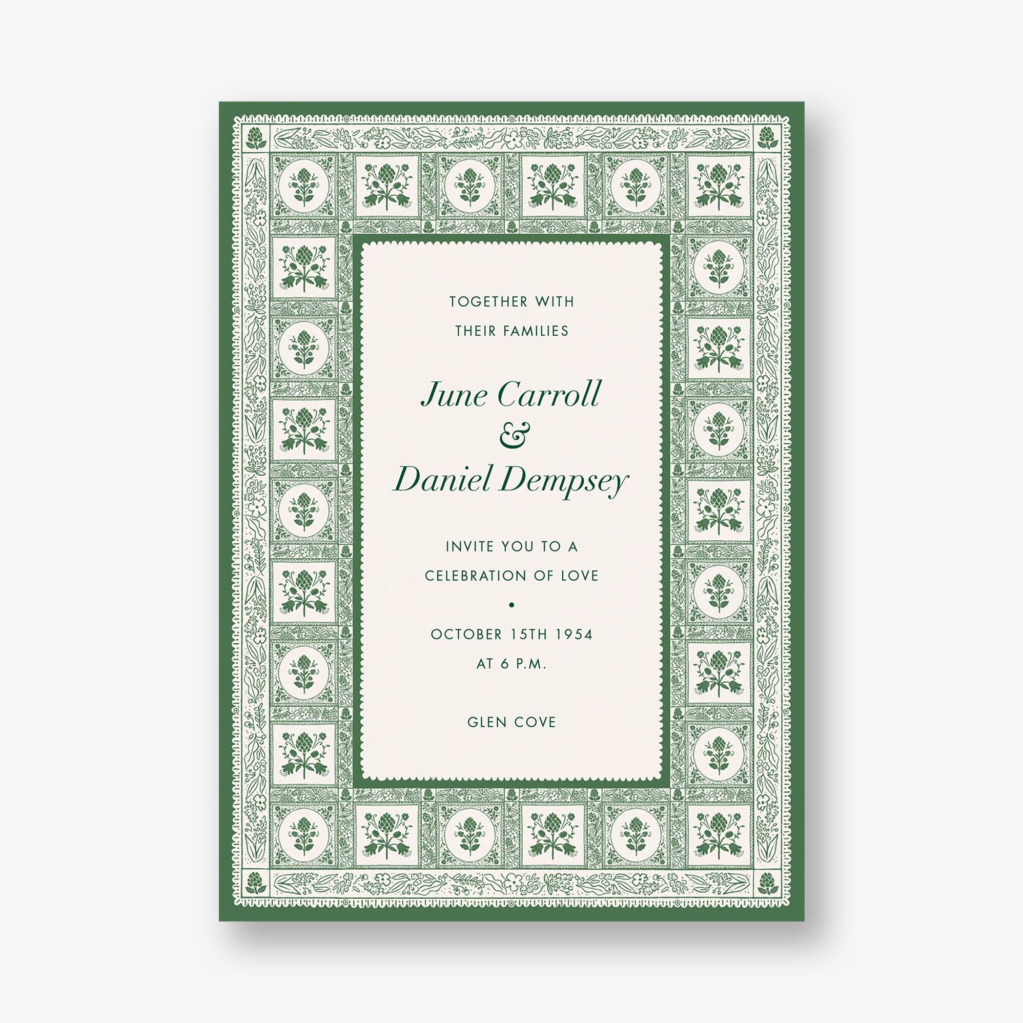 Artichoke Wedding Invitation