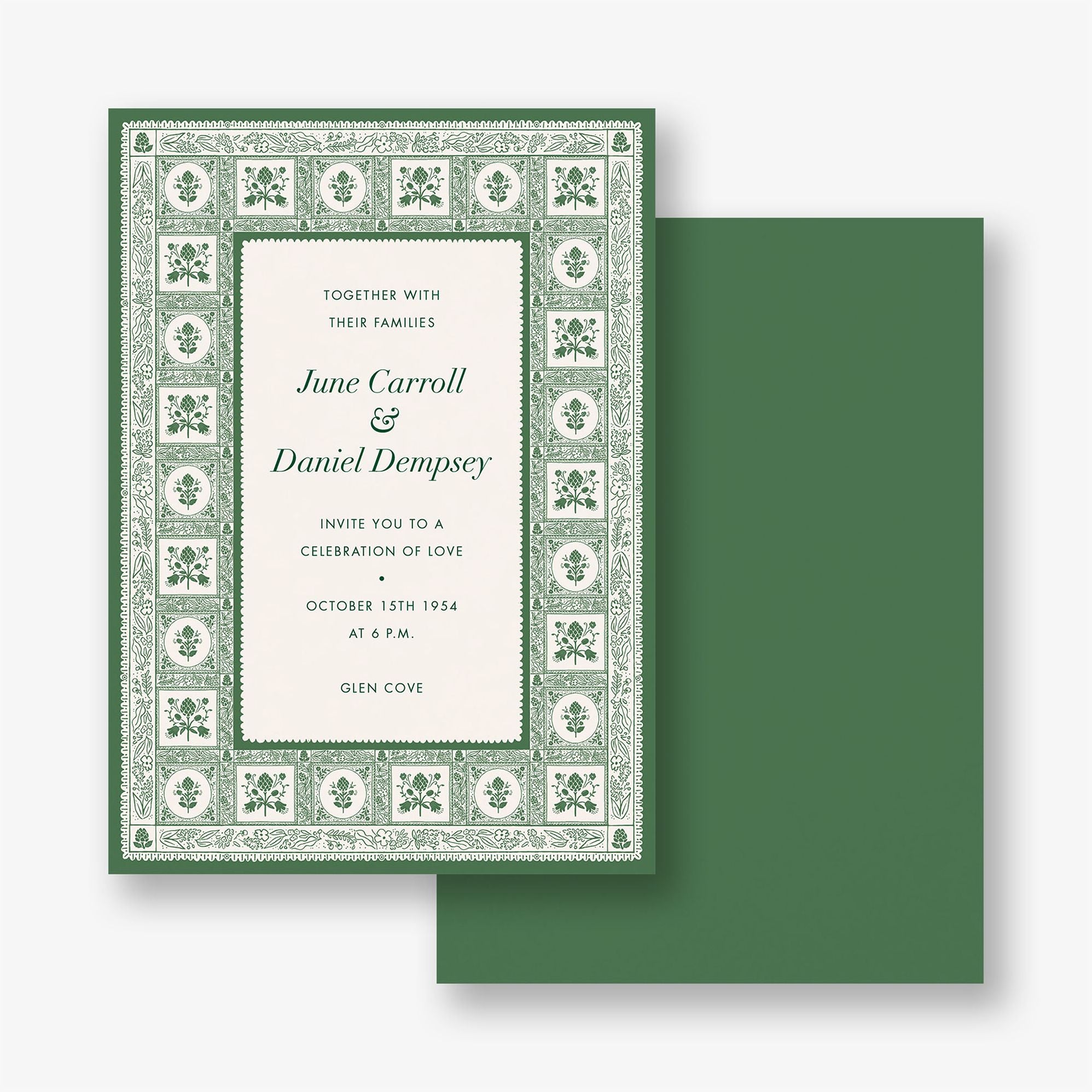 Artichoke Wedding Invitation