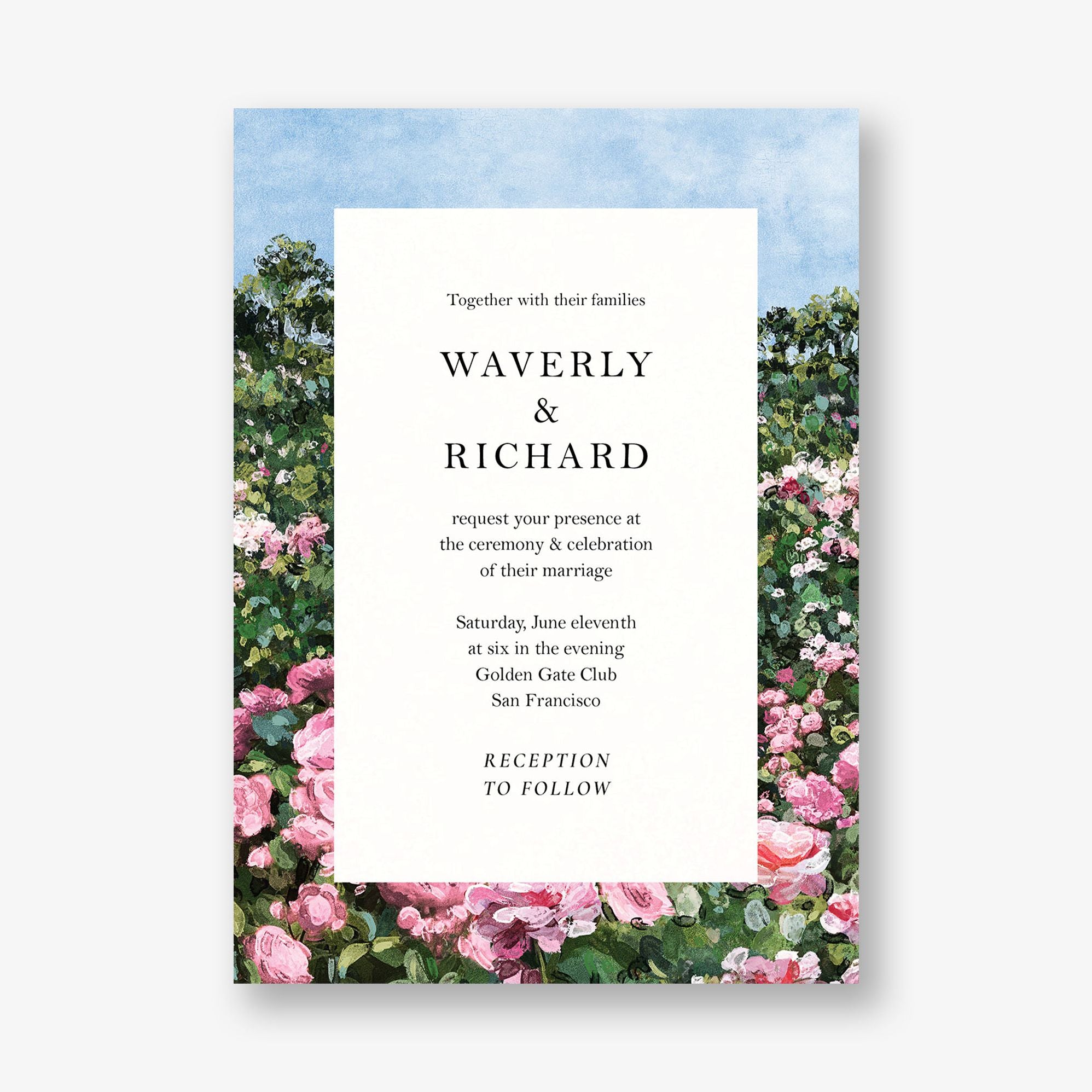 Garden Whimsy Wedding Invitation