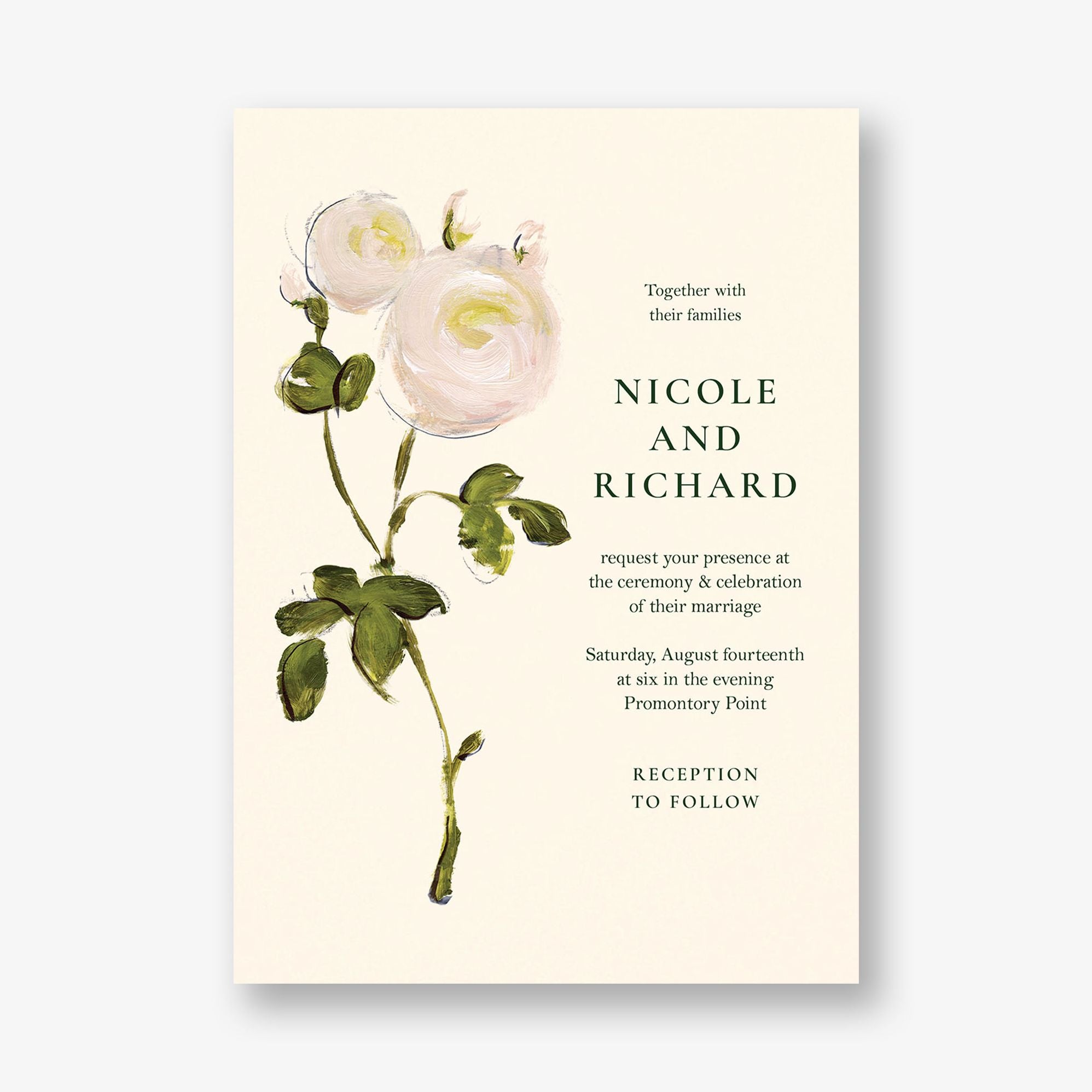 Botanical Bliss Wedding Invitation