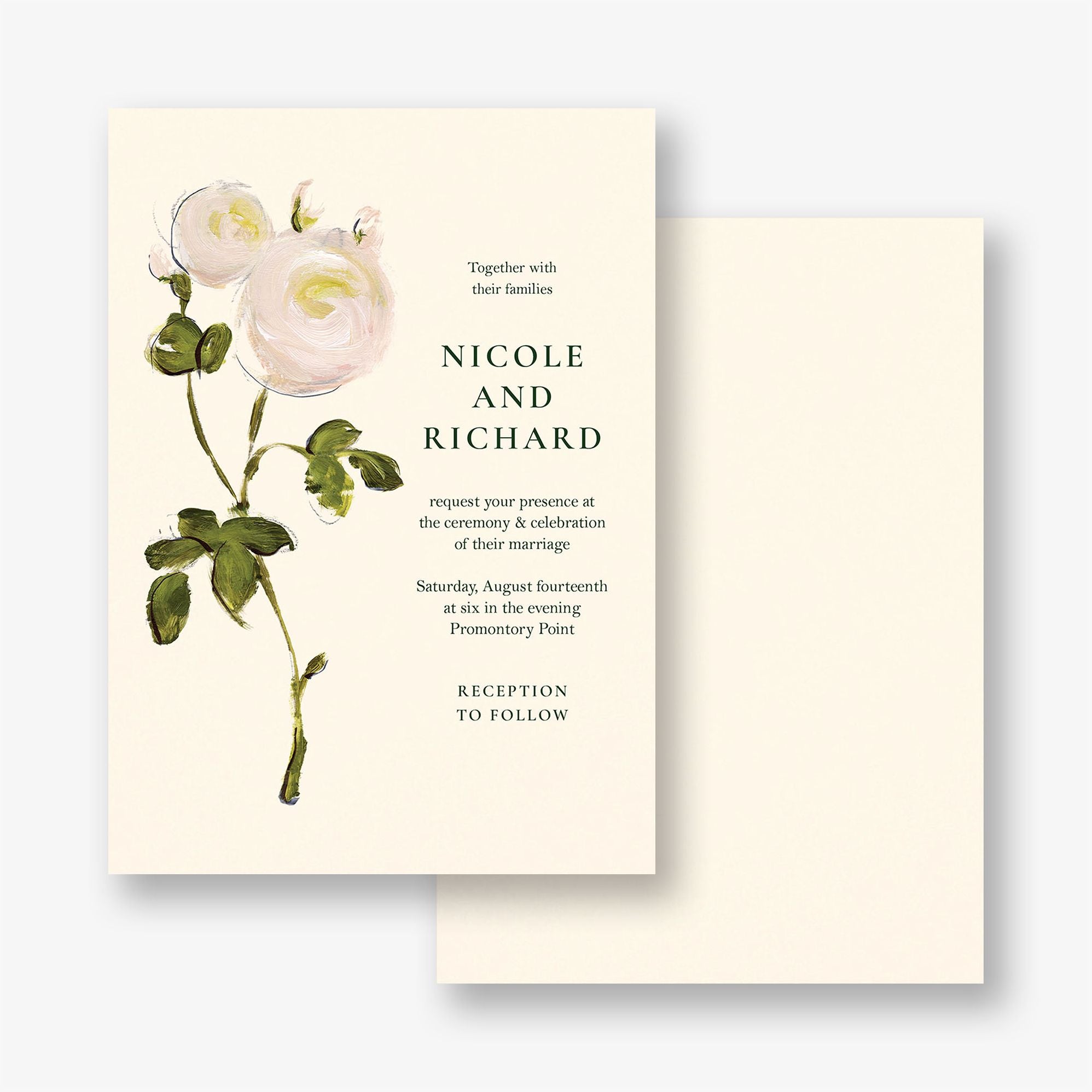 Botanical Bliss Wedding Invitation