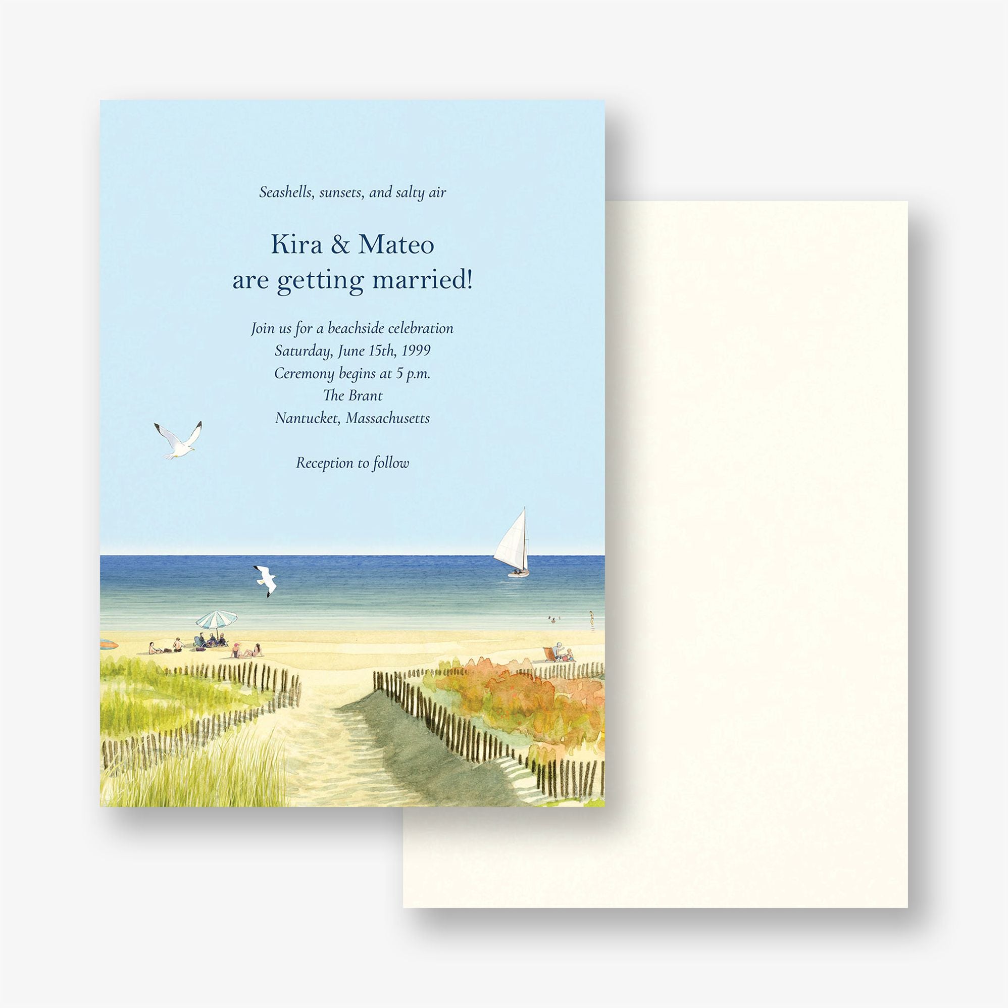 Sandy Path Wedding Invitation