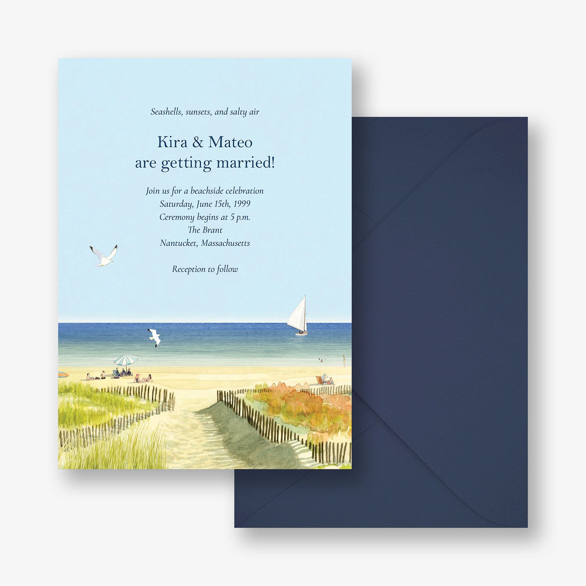 Sandy Path Wedding Invitation