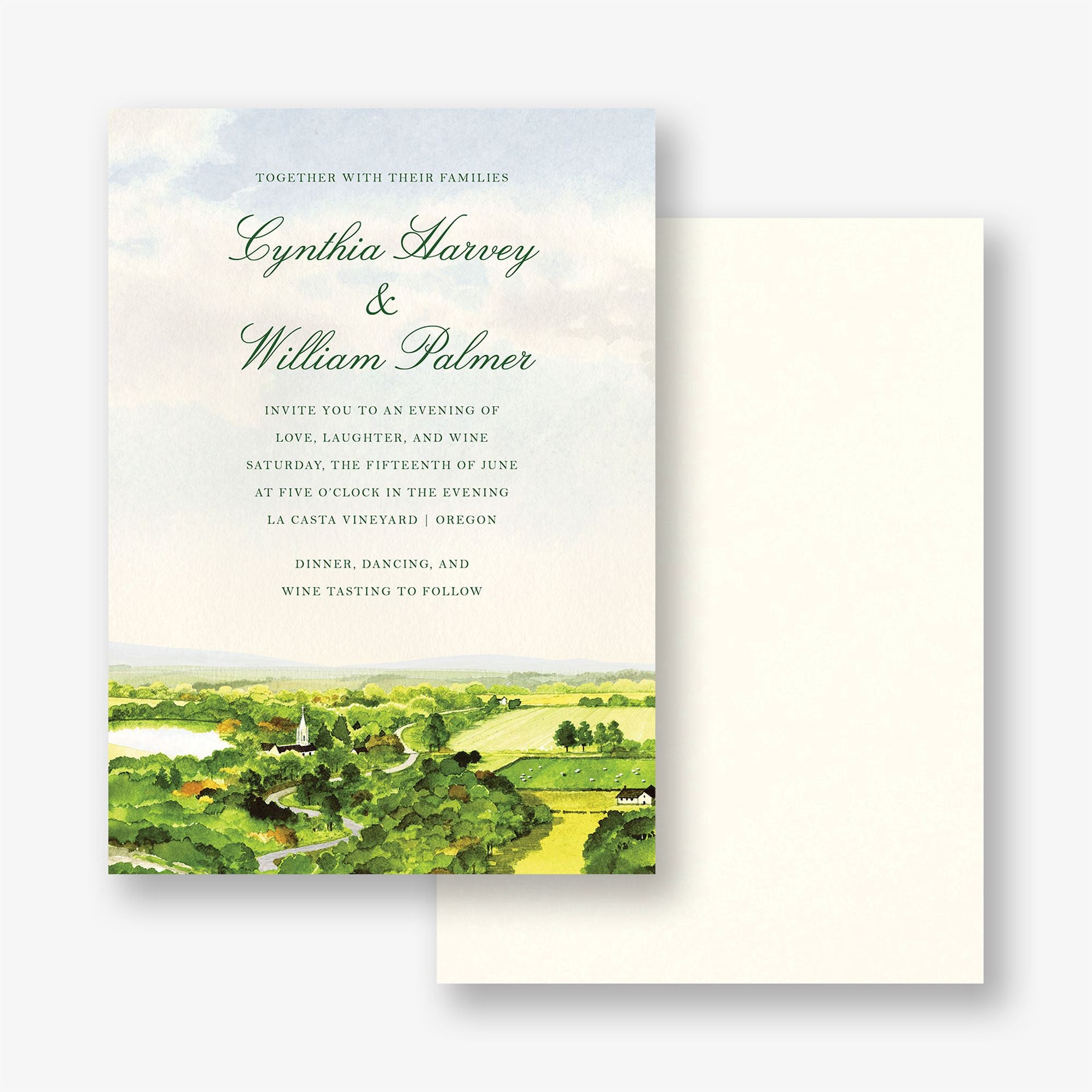 Vineyard Views Wedding Invitation