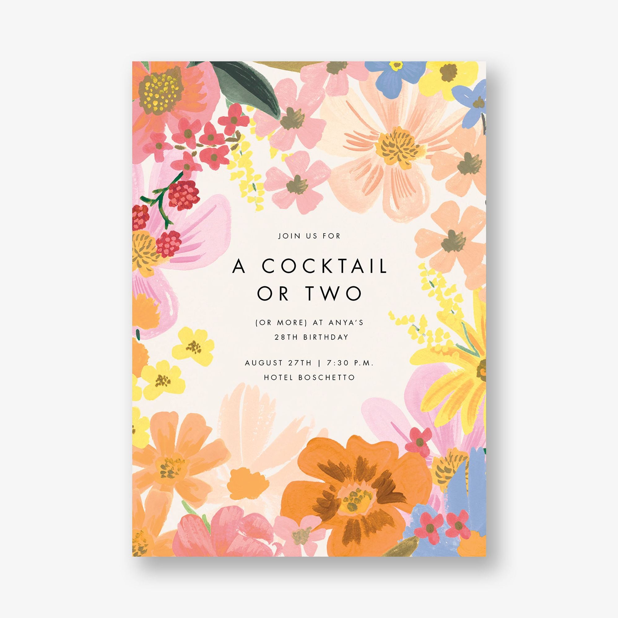 Marguerite Frame Party Invitation