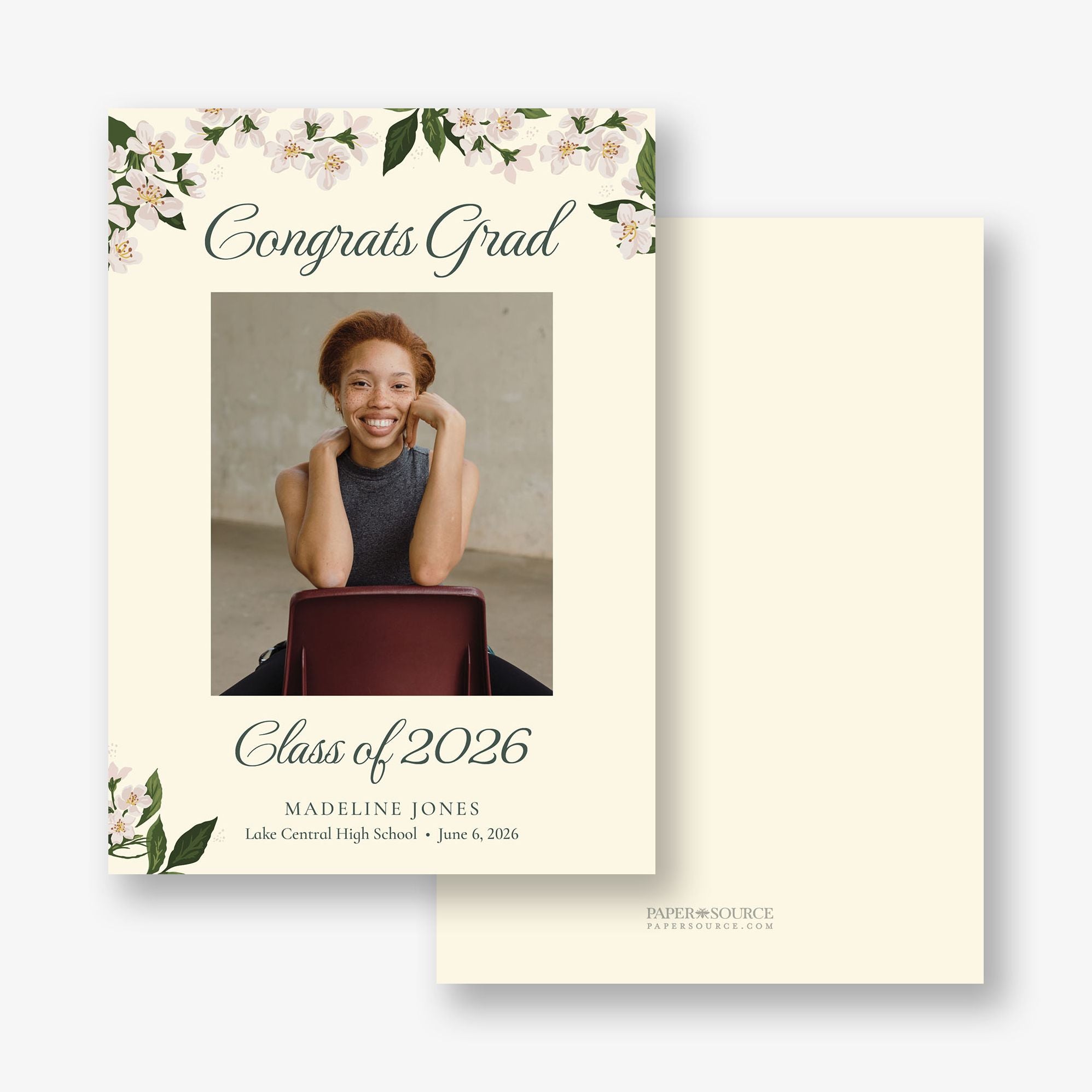 Wild Rose Photo Graduation Announcement