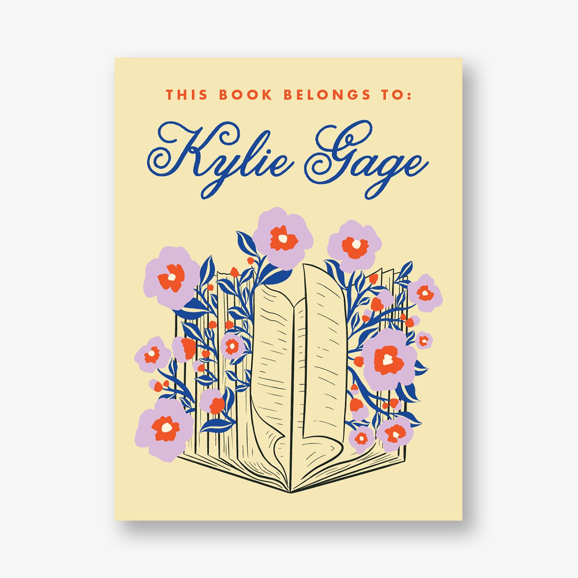 Colorful Blooms Adhesive Bookplates
