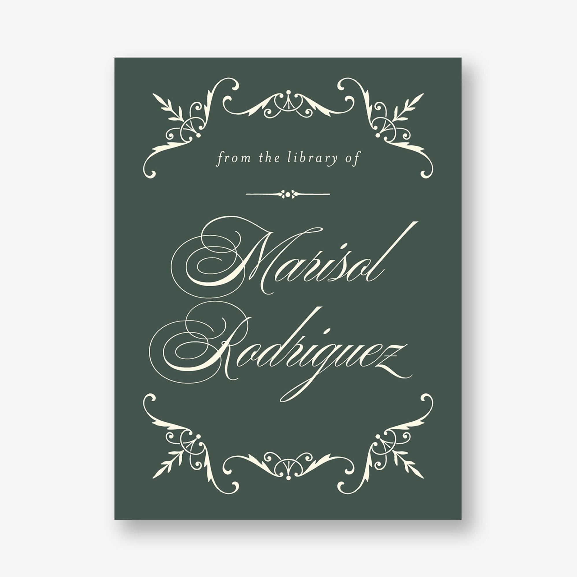 Vintage Filigree Adhesive Bookplates