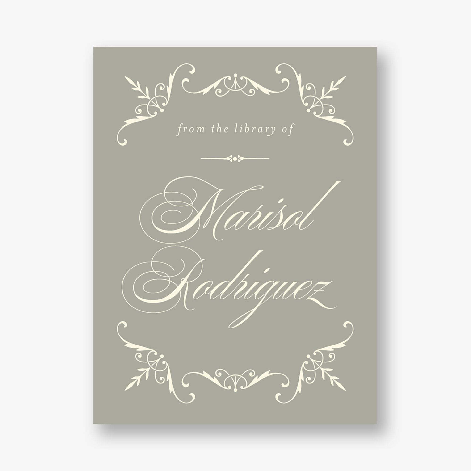 Vintage Filigree Adhesive Bookplates