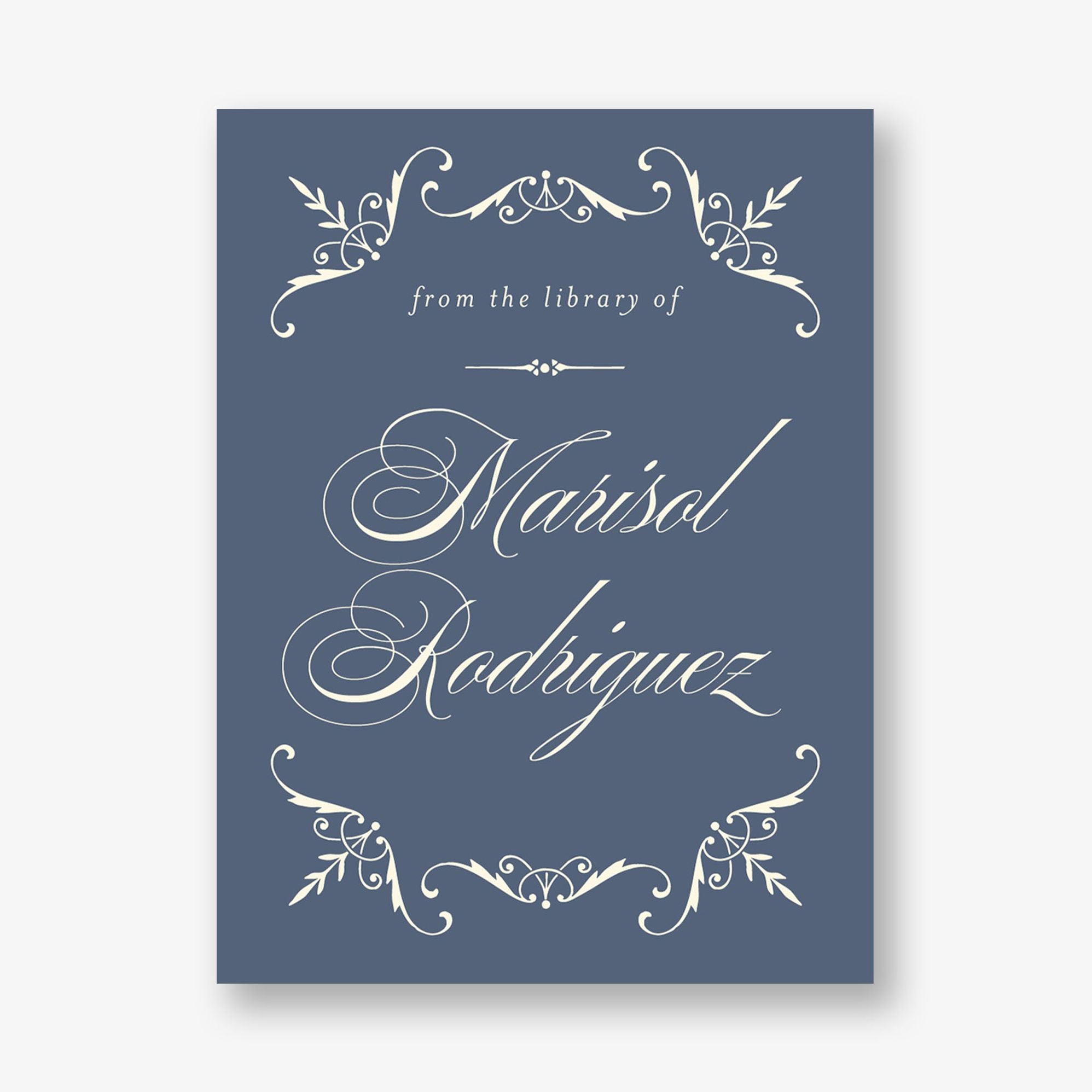 Vintage Filigree Adhesive Bookplates