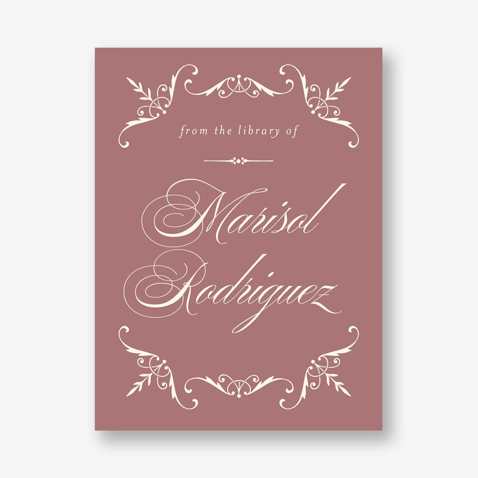 Vintage Filigree Adhesive Bookplates