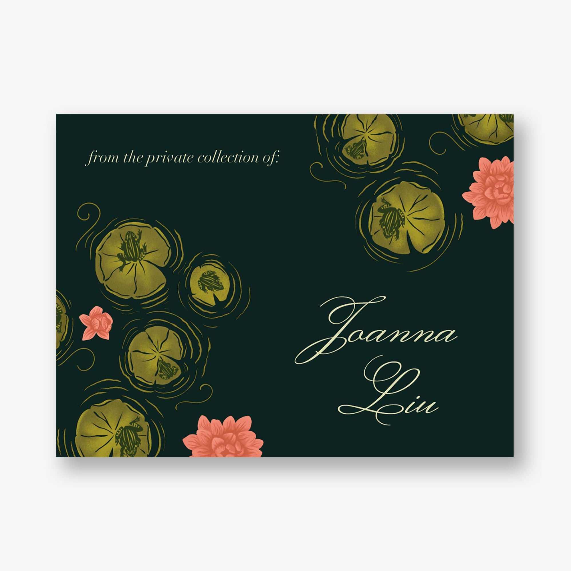 Lily Pad Pond Adhesive Bookplates