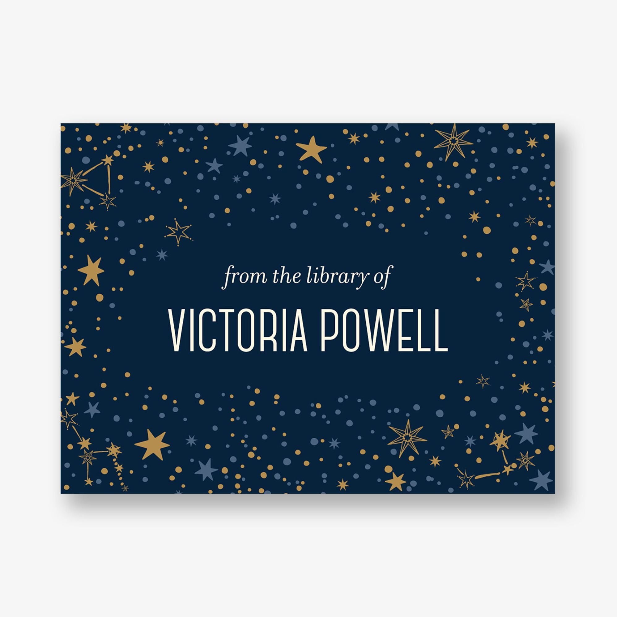 Starry Sky Adhesive Bookplates