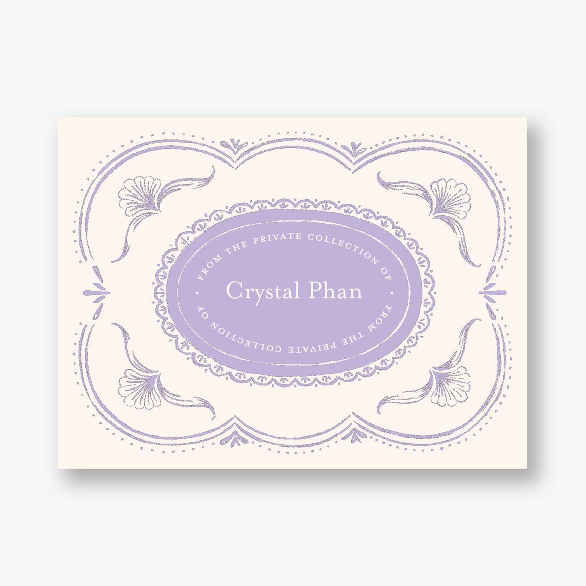 Vintage Scalloped Frame Adhesive Bookplates